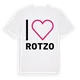 Jag älskar Rotzo t-shirt stort tryck