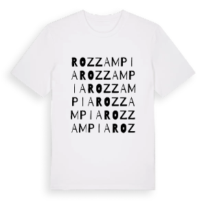 Rozzampia ordlek t-shirt – ekologisk bomull t-shirt från Pinshirt