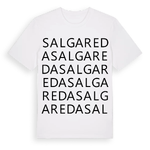 Salgareda ordlek t-shirt – ekologisk bomull t-shirt från Pinshirt