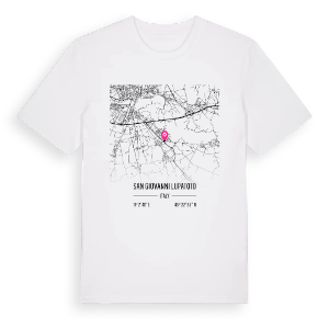 San Giovanni Lupatoto karta t-shirt – ekologisk bomull t-shirt från Pinshirt