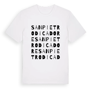 San Pietro di Cadore ordlek t-shirt – ekologisk bomull t-shirt från Pinshirt