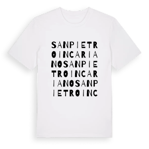 San Pietro in Cariano ordlek t-shirt – ekologisk bomull t-shirt från Pinshirt