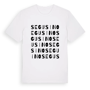 Segusino ordlek t-shirt – ekologisk bomull t-shirt från Pinshirt