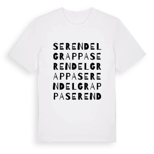 Seren del Grappa ordlek t-shirt – ekologisk bomull t-shirt från Pinshirt