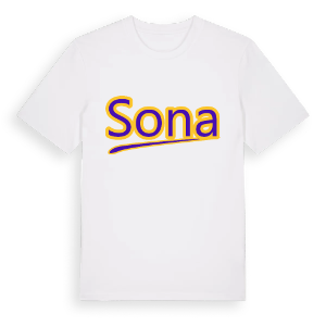 Sona baseball t-shirt – ekologisk bomull t-shirt från Pinshirt