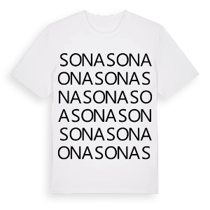 Sona ordlek t-shirt – ekologisk bomull t-shirt från Pinshirt