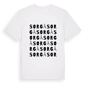Sorgà ordlek t-shirt – ekologisk bomull t-shirt från Pinshirt