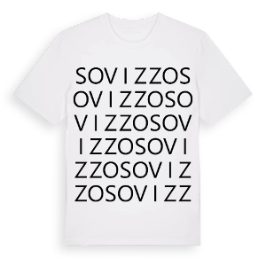 Sovizzo ordlek t-shirt – ekologisk bomull t-shirt från Pinshirt