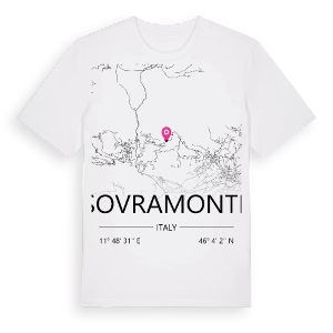 Sovramonte karta t-shirt – ekologisk bomull t-shirt från Pinshirt