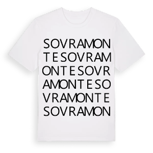 Sovramonte ordlek t-shirt – ekologisk bomull t-shirt från Pinshirt