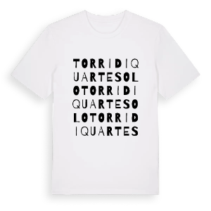 Torri di Quartesolo ordlek t-shirt – ekologisk bomull t-shirt från Pinshirt
