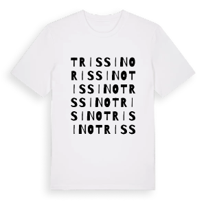 Trissino ordlek t-shirt – ekologisk bomull t-shirt från Pinshirt