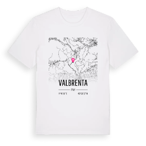 Valbrenta karta t-shirt – ekologisk bomull t-shirt från Pinshirt