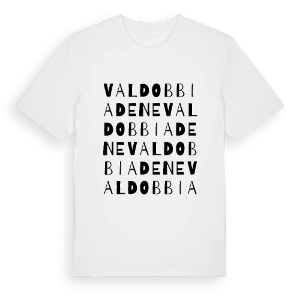 Valdobbiadene ordlek t-shirt – ekologisk bomull t-shirt från Pinshirt