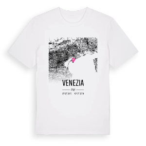 Venezia karta t-shirt – ekologisk bomull t-shirt från Pinshirt