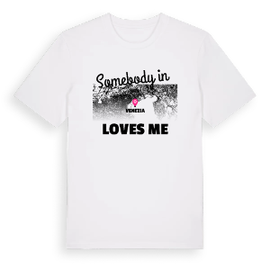 Någon i Venezia älskar mig t-shirt – ekologisk bomull t-shirt från Pinshirt