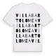 Villa Bartolomea ordlek t-shirt