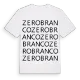Zero Branco ordlek t-shirt