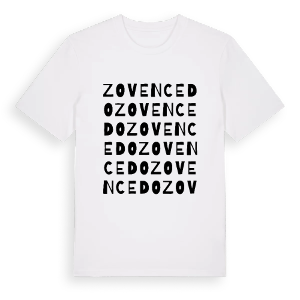 Zovencedo ordlek t-shirt – ekologisk bomull t-shirt från Pinshirt