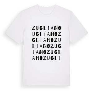 Zugliano ordlek t-shirt – ekologisk bomull t-shirt från Pinshirt