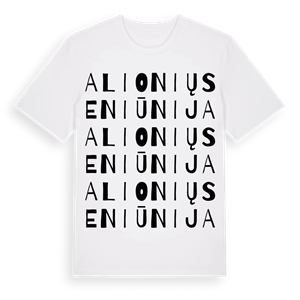 Alionių seniūnija ordlek t-shirt – ekologisk bomull t-shirt från Pinshirt