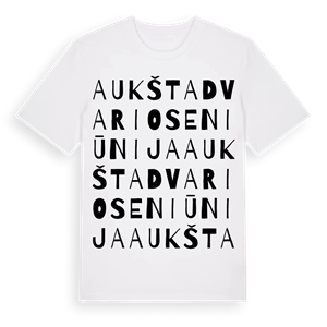 Aukštadvario seniūnija ordlek t-shirt – ekologisk bomull t-shirt från Pinshirt