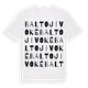 Baltoji Vokė ordlek t-shirt