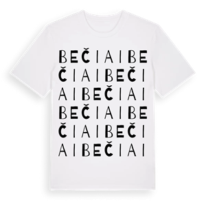 Bečiai ordlek t-shirt – ekologisk bomull t-shirt från Pinshirt