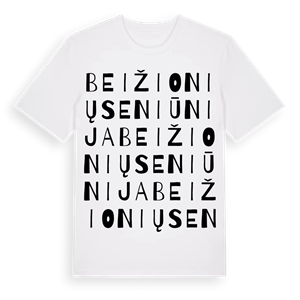 Beižionių seniūnija ordlek t-shirt – ekologisk bomull t-shirt från Pinshirt