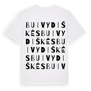 Buivydiškės ordlek t-shirt – ekologisk bomull t-shirt från Pinshirt