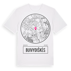 Buivydiškės t-shirt – ekologisk bomull t-shirt från Pinshirt