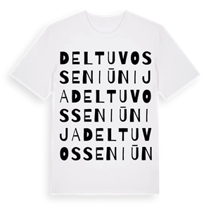 Deltuvos seniūnija ordlek t-shirt – ekologisk bomull t-shirt från Pinshirt