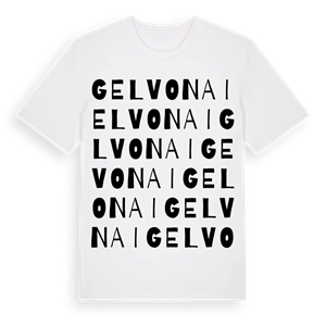 Gelvonai ordlek t-shirt – ekologisk bomull t-shirt från Pinshirt