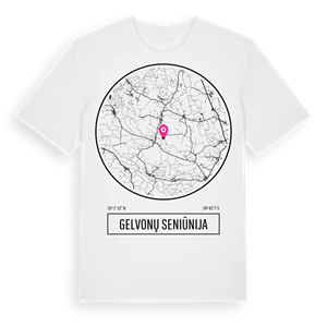 Gelvonų seniūnija t-shirt – ekologisk bomull t-shirt från Pinshirt