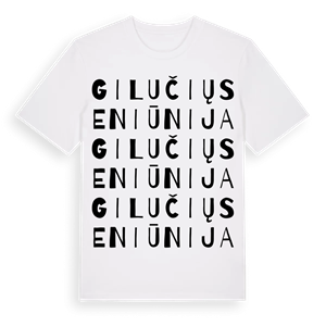 Gilučių seniūnija ordlek t-shirt – ekologisk bomull t-shirt från Pinshirt