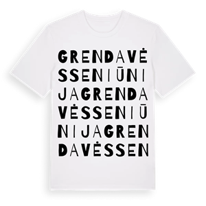 Grendavės seniūnija ordlek t-shirt – ekologisk bomull t-shirt från Pinshirt
