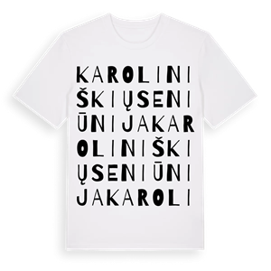 Karoliniškių seniūnija ordlek t-shirt – ekologisk bomull t-shirt från Pinshirt