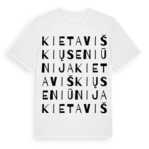 Kietaviškių seniūnija ordlek t-shirt – ekologisk bomull t-shirt från Pinshirt