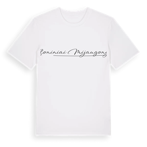 Kloniniai Mijaugonys hjärta t-shirt – ekologisk bomull t-shirt från Pinshirt
