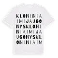 Kloniniai Mijaugonys ordlek t-shirt
