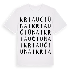 Kriaučiūnai ordlek t-shirt – ekologisk bomull t-shirt från Pinshirt