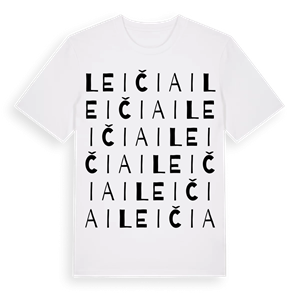 Leičiai ordlek t-shirt – ekologisk bomull t-shirt från Pinshirt