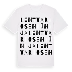 Lentvario seniūnija ordlek t-shirt – ekologisk bomull t-shirt från Pinshirt
