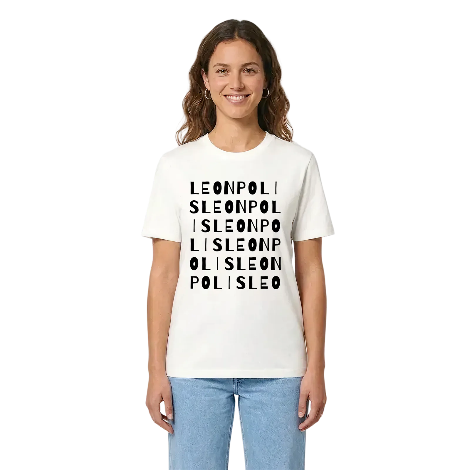 Leonpolis ordlek t-shirt – White, i miljö