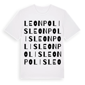 Leonpolis ordlek t-shirt – ekologisk bomull t-shirt från Pinshirt