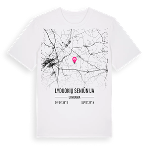 Lyduokių seniūnija karta t-shirt – ekologisk bomull t-shirt från Pinshirt