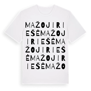 Mažoji Riešė ordlek t-shirt – ekologisk bomull t-shirt från Pinshirt