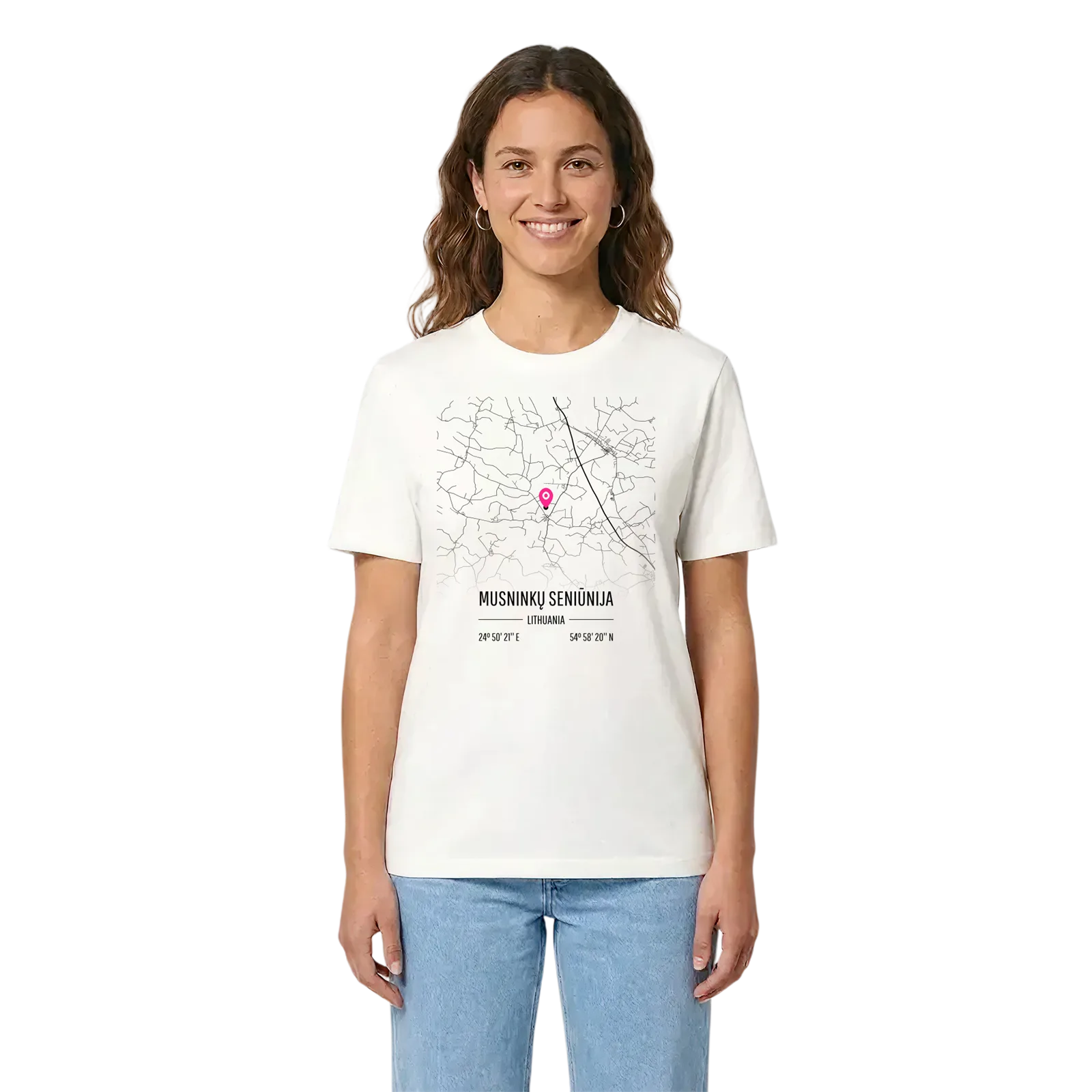 Musninkų seniūnija karta t-shirt – White, i miljö