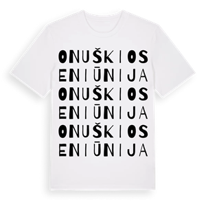 Onuškio seniūnija ordlek t-shirt – ekologisk bomull t-shirt från Pinshirt