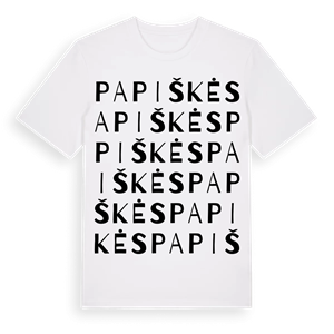 Papiškės ordlek t-shirt – ekologisk bomull t-shirt från Pinshirt